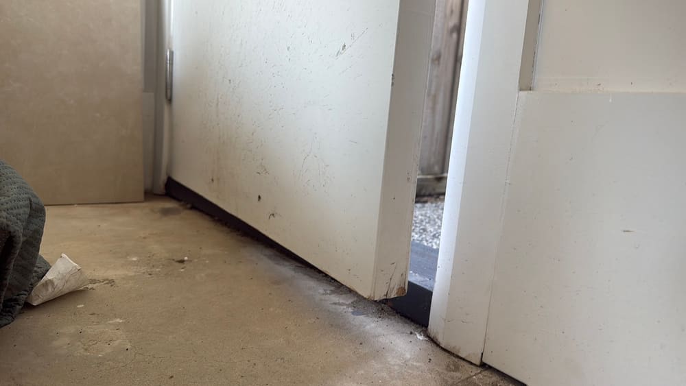Outside door not closing or latching, found during a pre-purchase inspection in Wallan