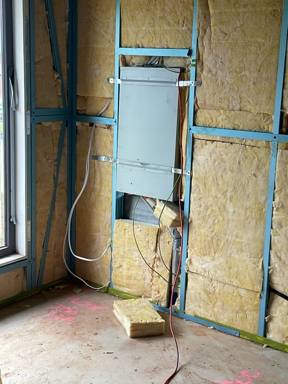 Insulation batts loose or fallen out of place, noted during a lock-up inspection in Melton South