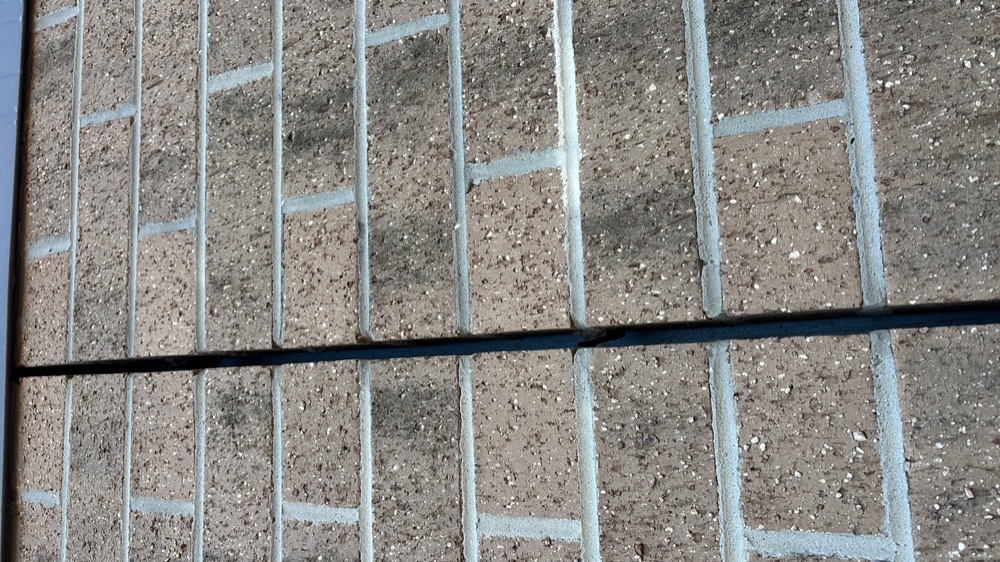Expansion joints not sealed with mastic sealant, noted during a fixing inspection in Melton South