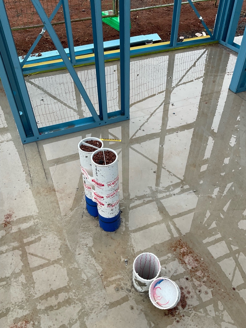 Waste pipes left uncapped at inspection, Melton South